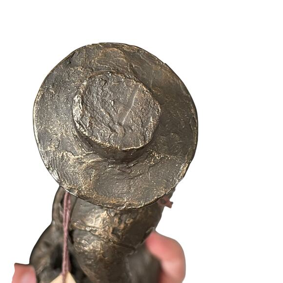 Michael Garman Shootist Cowboy Sculpture Vtg 1986 Western Statue Signed READ - Picture 8 of 15